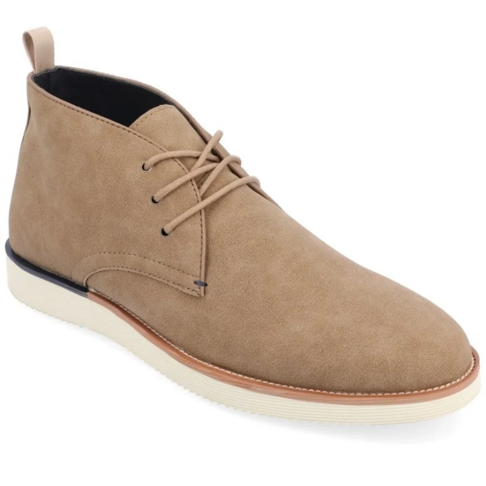 Vance Co. Jimmy Plain Toe Chukka Boot Taupe 11.5